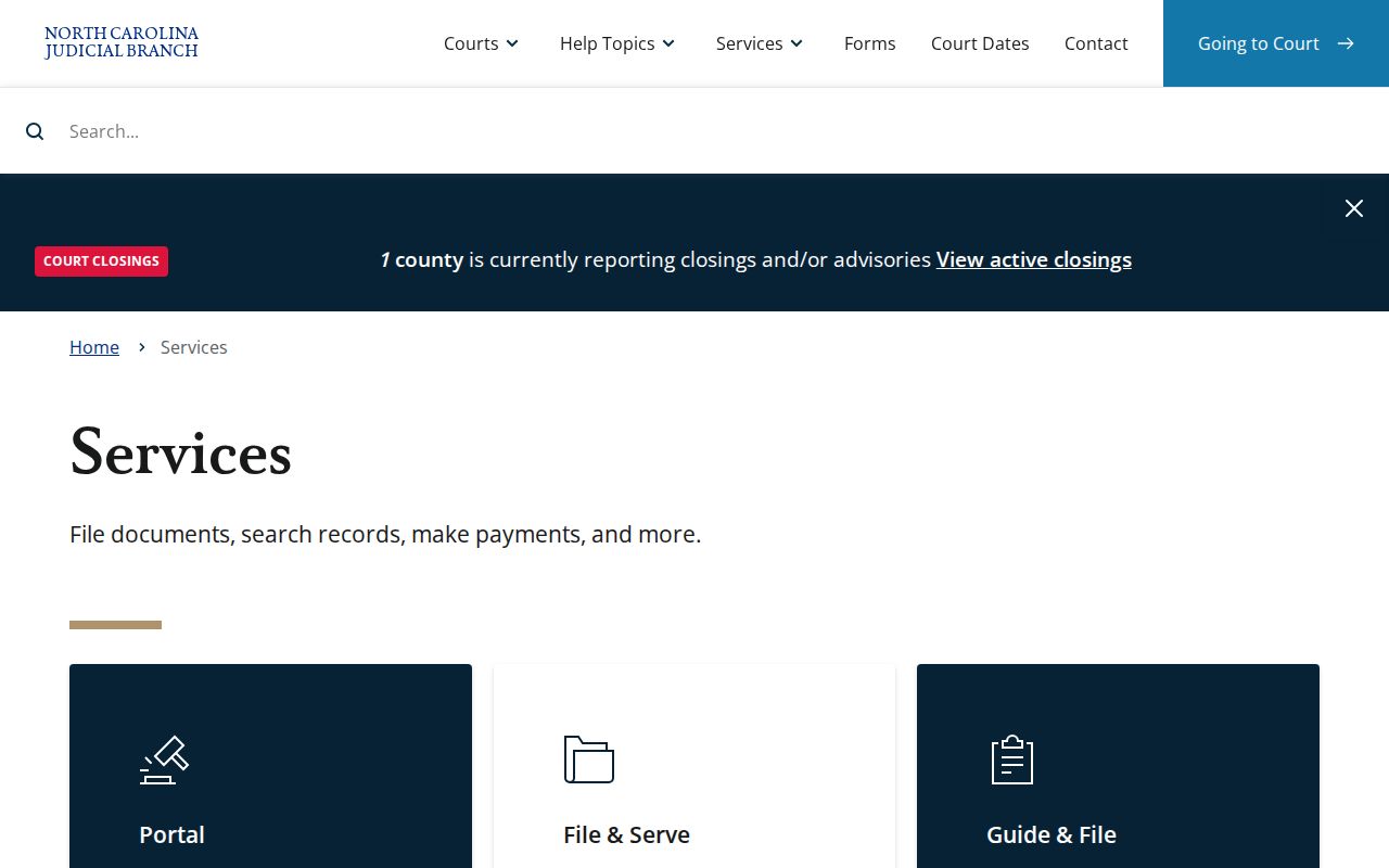 Burlington people search entry for North Carolina eCourts records